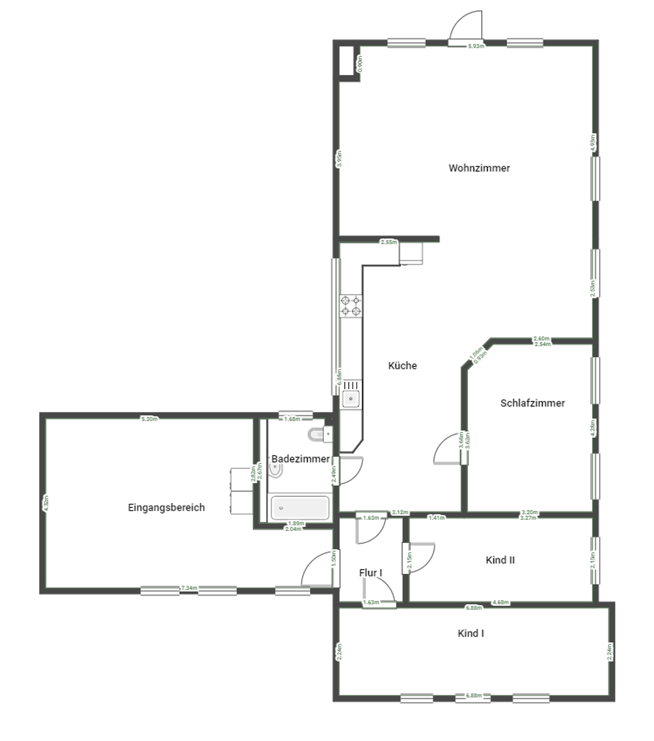 2. Etage Wohnung